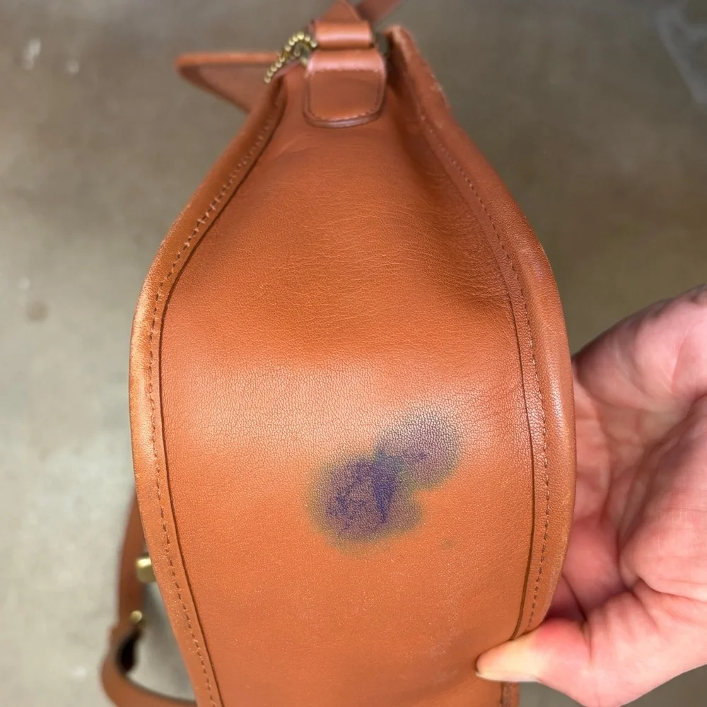 Coach 9790 City Bag INK STAIN Leather Crossbody British Tan - Picture 2 of 10